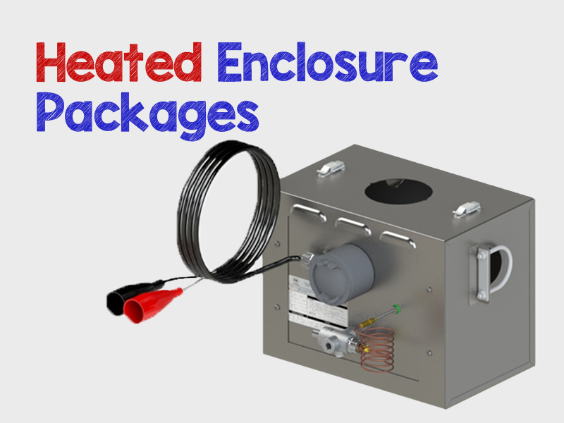 illustratioon of one of Catco heated enclosure packages